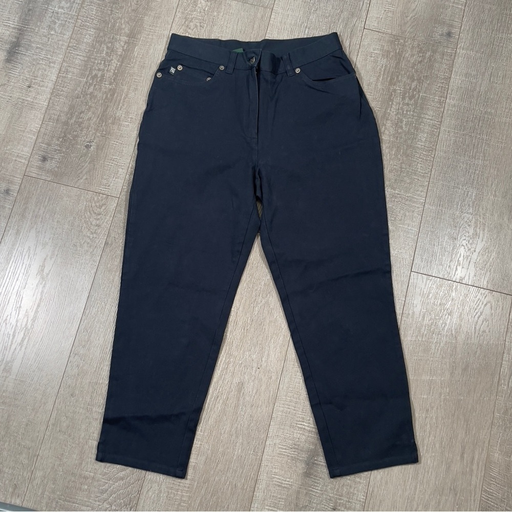 Lauren Ralph Lauren Ankle Jeans High Rise Size 8 petite Navy blue